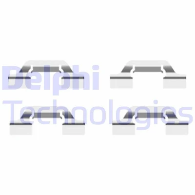 Imagem de DELPHI LX0438 Kit de acessórios, pastilhas travão VOLKSWAGEN: Golf 4, Bora Sedan, SEAT: Leon I Hatchback, Toledo 2 Limousine