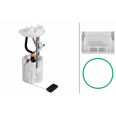 Imagem de HELLA 8TF 358 306 821 Unidade de alimentação combustível com junta, sensor nível elétrico Diesel