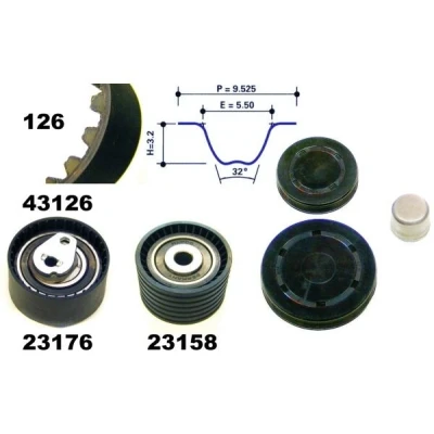 Imagem de MAPCO 23126 Jogo de correias dentadas 126 RENAULT: LAGUNA 2