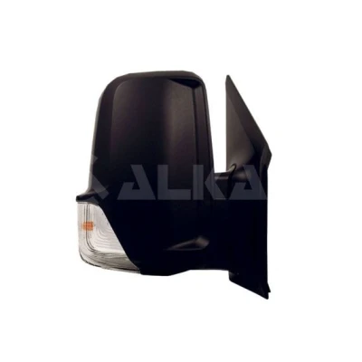Imagem de espelho retrovisor Alkar 9240994 à direita preto elétrico aquecível, com grande angular, convexo para veículo volante esquerda
