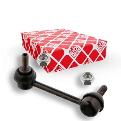 Imagem de FEBI BILSTEIN 34776 barra / escora, estabilizadora Eixo dianteiro, lado esquerdo 105 M10 x 1,25 ProKit com porca autoblocante Aço preto