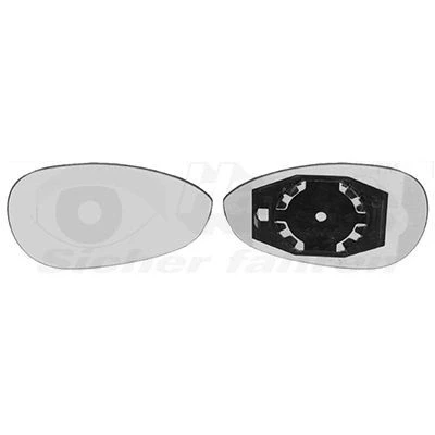 Imagem de VAN WEZEL 1624832 Vidro Espelho à direita FIAT: Grande Punto Hatchback, 500 C Cabrio, III Hatchback