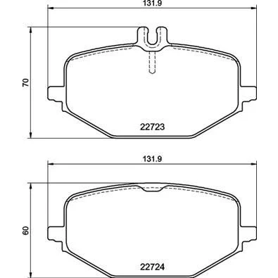 Imagem de BREMBO P 50 161 Jogo de pastilhas para travão disco