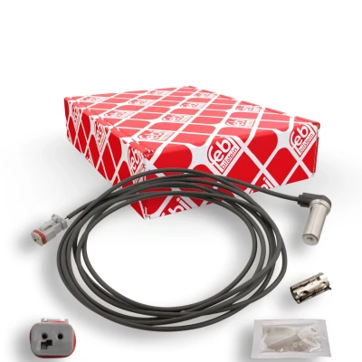 Imagem de FEBI BILSTEIN 103763 Sensor de ABS Eixo dianteiro, lado direito com graxa, manga 1150 3620 3680