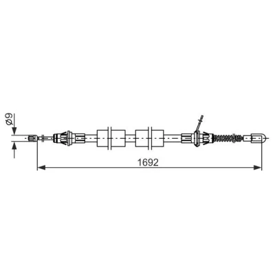 Imagem de BOSCH 1 987 482 925 Cabo de Freio Mão 1692, 842 CHRYSLER: VOYAGER 4