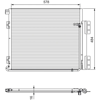 Imagem de VALEO 815060 Condensador sem secador Alumínio 482 R 134a