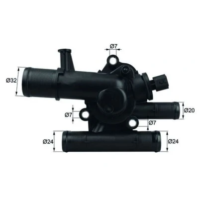 Imagem de MAHLE ORIGINAL TI 214 83 Termóstato, líquido de refrigeração com junta RENAULT: MEGANE 2 Kombi, 2, SCENIC