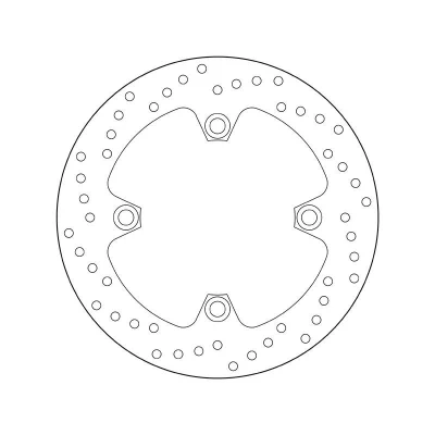 Imagem de BREMBO Disco de travão Serie Oro, Fixed à frente e atrás 220mm 4mm 4 perfurado 68B40740 Discos