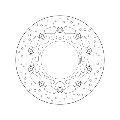 Imagem de BREMBO disco de travão Serie Oro à frente 310mm 5mm 5 perfurado, duas peças, flutuante 78B40860 Discos