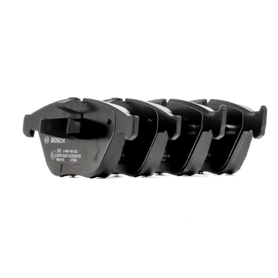 Imagem de BOSCH 0 986 495 082 Jogo de pastilhas para travão disco Baixo teor metálico com instruções montagem, chapa anti ruído, grampo do êmbolo