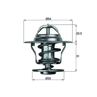 Imagem de MAHLE ORIGINAL TX 13 75D Termóstato, líquido de refrigeração 75 54 com junta VOLKSWAGEN: Golf 3, 4, 5, SEAT: Ibiza 2, Alhambra I