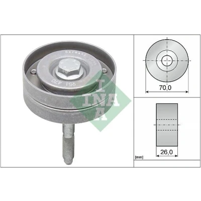 Imagem de INA 532 0596 10 Polia de Desvio SEAT: Ibiza 4, VOLKSWAGEN: Scirocco III