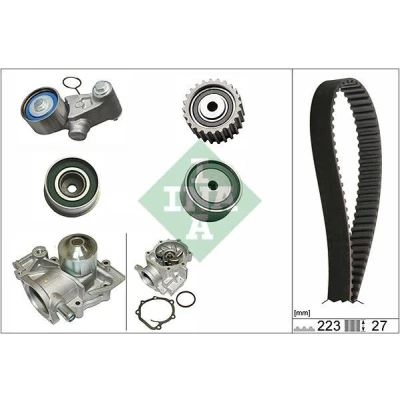 Imagem de INA 530 0426 30 bomba de Água + Kit Correia Distribuição com água SUBARU: Impreza I Sedan, Legacy 4, Coupe