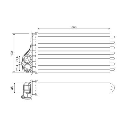 Imagem de VALEO 811567 Radiador Quente CITROËN: Xsara Picasso