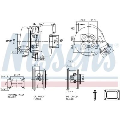 Imagem de NISSENS 93727 Turbocompressor accionado pelos gases de escape