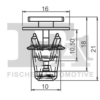 Imagem de FA1 12 40030.5 Grampo, friso