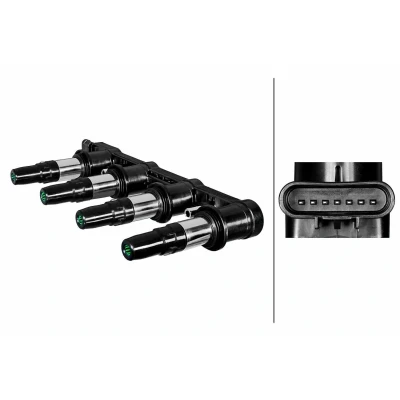Imagem de HELLA 5DA 358 290 371 Bobina de ignição 7pólos tipo bloco CHEVROLET: Cruze Sedan, Aveo / Kalos Hatchback