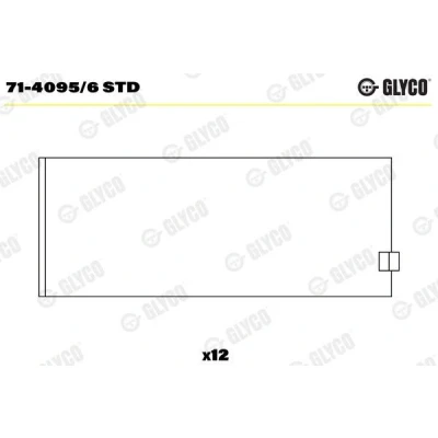 Imagem de Rolamento da biela GLYCO 71 4095/6 STD