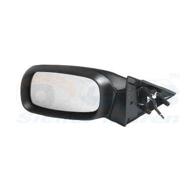 Imagem de Espelho retrovisor Van Wezel 3735804 à direita preto completo, convexo, ajustável pelo interior, ajuste: tirantes para veículo com volante e