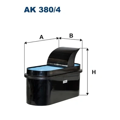 Imagem de FILTRON AK 380/4 Filtro de ar 327 206 489 Cartucho filtrante