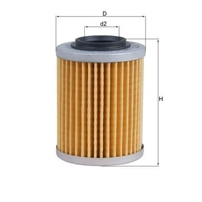 Imagem de MAHLE ORIGINAL OX 970 Filtro de óleo Cartucho filtrante