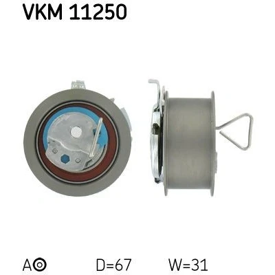 Imagem de SKF VKM 11250 Rolo tensor, correia dentada VOLKSWAGEN: Golf 4, 4 Variant, Caddy 3, AUDI: A4 B7 Avant, A6 C5 Sedan, B6 SEAT: Ibiza 3