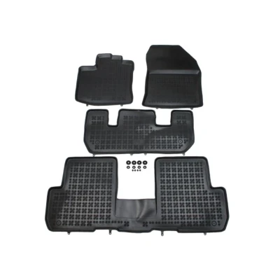 Imagem de REZAW PLAST 203404 Conjunto de tapete chão Borracha à frente e atrás 4 preto medida DACIA: Lodgy