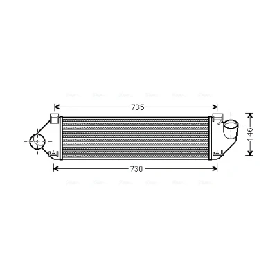 Imagem de PRASCO FDA4438 Intercooler FORD: S Max Mk1, FOCUS 2 Limousine, 3, VOLVO: S80 II