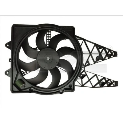 Imagem de TYC 809 0024 ventilador de radiador para veículos com ar condicionado 405 450 estrutura do (caixilho)