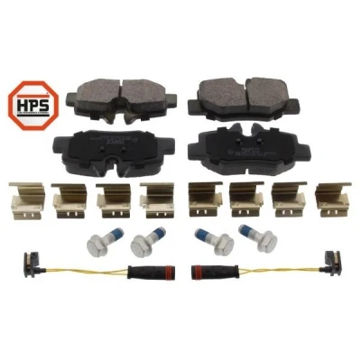 Imagem de MAPCO 6801HPS Jogo de pastilhas para travão disco Eixo traseiro incl. contacto aviso desgaste com parafusos pinça acessórios