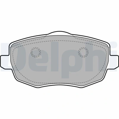 Imagem de DELPHI LP1934 Jogo de pastilhas para travão disco não preparado indicador aviso desgaste com chapa anti ruído acessórios
