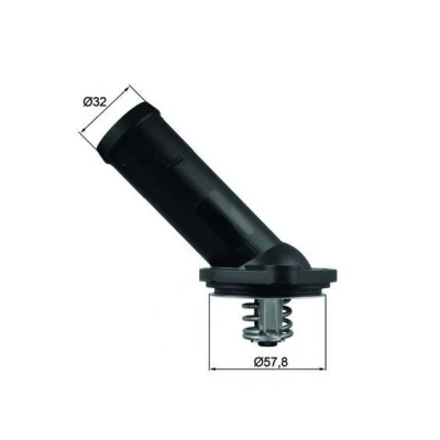 Imagem de MAHLE ORIGINAL TI 225 92D Termóstato, líquido de refrigeração 92 com junta SEAT: Leon II Hatchback, Ibiza 4 ST, Sportcoupe, VOLKSWAGEN: GOLF 6