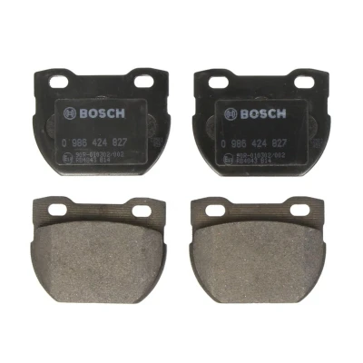 Imagem de BOSCH 0 986 424 827 Jogo de pastilhas para travão disco Baixo teor metálico com chapa anti ruído, instruções montagem