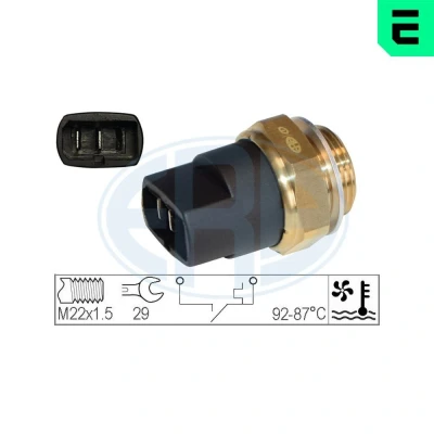 Imagem de ERA 330962 Interruptor de temperatura, ventilador do radiador M22 x 1,5 MERCEDES BENZ: Classe V, SEAT: IBIZA 1, Marbella Hatchback