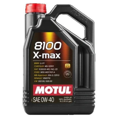 Imagem de Motul 8100 X MAX 0W 40 5l Óleo do motor 104533 VOLKSWAGEN: Golf 4, 5, 7, BMW: 3 Sedan, Touring, MERCEDES BENZ: Classe C A