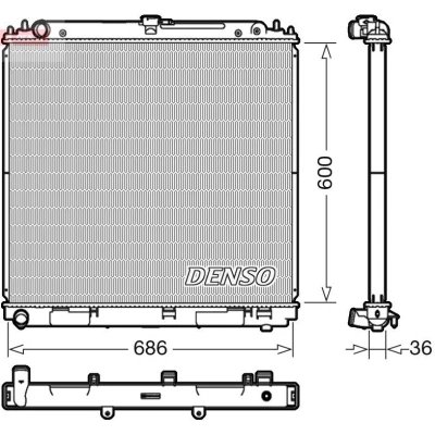 Imagem de KOYORAD PL021963 Radiador, arrefecimento do motor NISSAN: NP300 Navara Pick up