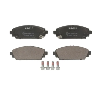 Imagem de DELPHI LP1526 Jogo de pastilhas para travão disco com avisador sonoro desgaste chapa anti ruído acessórios HONDA: CIVIC 7 Hatchback