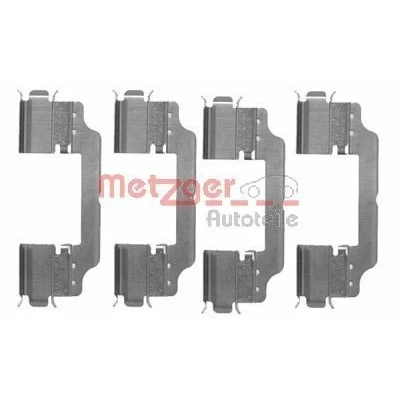 Imagem de METZGER 109 1716 Kit de acessórios, pastilhas travão MERCEDES BENZ: Classe C T modell, E Sedan, Coupe, AUDI: A6 C7 Avant