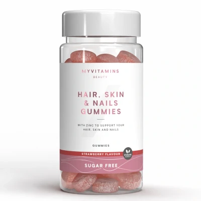 Imagem de Gomas Para o Cabelo, Pele e Unhas 60gummies Sugar Free Strawberry