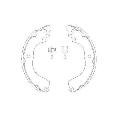 Imagem de KAVO PARTS KBS 7416 Maxilas de Travão 203 30 MITSUBISHI: COLT 6