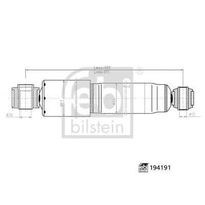 Imagem de FEBI BILSTEIN 194191 Amortecedor MAZDA: BT 50 Pick up