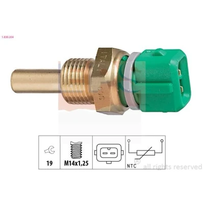 Imagem de EPS 1.830.204 Sensor da Temperatura do Líquido de Refrigeração Made in Italy OE Equivalent cinzento CITROËN: Saxo Hatchback, Xsara Hatchback