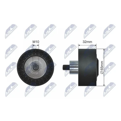 Imagem de NTY RNK BM 021 Polia de desvio/de guia, correia trapezoidal 65mm