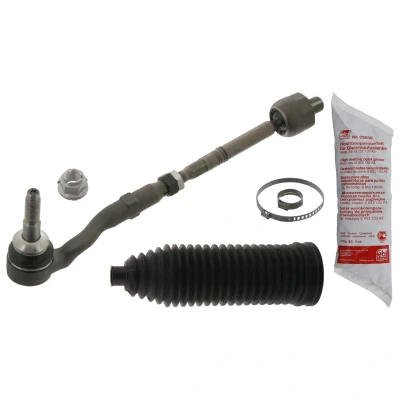Imagem de FEBI BILSTEIN 40091 Barra de direcção Eixo dianteiro, lado esquerdo com graxa porca, braçadeiras, foles