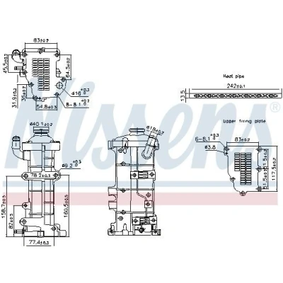Imagem de NISSENS 989503 Radiador EGR