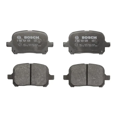 Imagem de BOSCH 0 986 424 639 Jogo de pastilhas para travão disco Baixo teor metálico com chapa anti ruído, instruções montagem