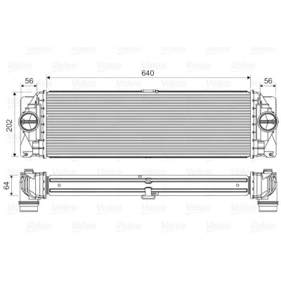 Imagem de VALEO 818341 Intercooler sem válvula de recirculação dos gases escape MERCEDES BENZ: Sprinter 3.5 T Van, 5 Camião plataforma/Chassis