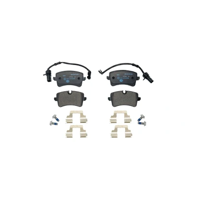 Imagem de HELLA 8DB 355 016 061 Jogo de pastilhas para travão disco incl. contacto aviso desgaste com acessórios AUDI: A6 C7 Avant, Sedan