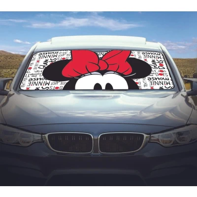 Imagem de 1 pala de sol para brisas mickey e minnie 130 x 70 cm
