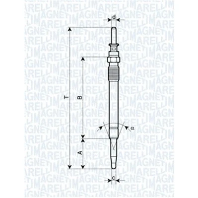 Imagem de MAGNETI MARELLI 062900078304 Vela incandescente 5V 8A M10X1 BMW: 7